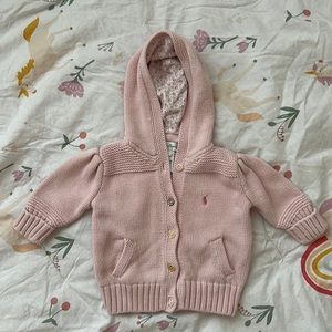 Ralph Lauren pink baby sweater